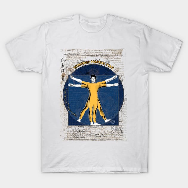 Vitruvian Martial Art T-Shirt by LittleBastard